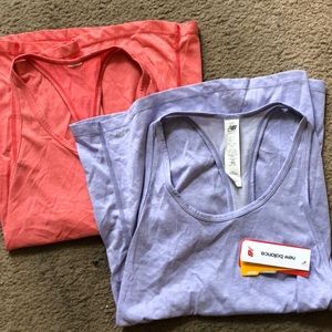 Pink & purple bundle new balance workout tanks